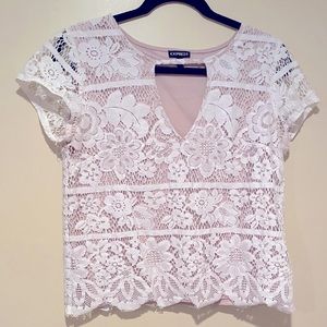Nude Lace Blouse